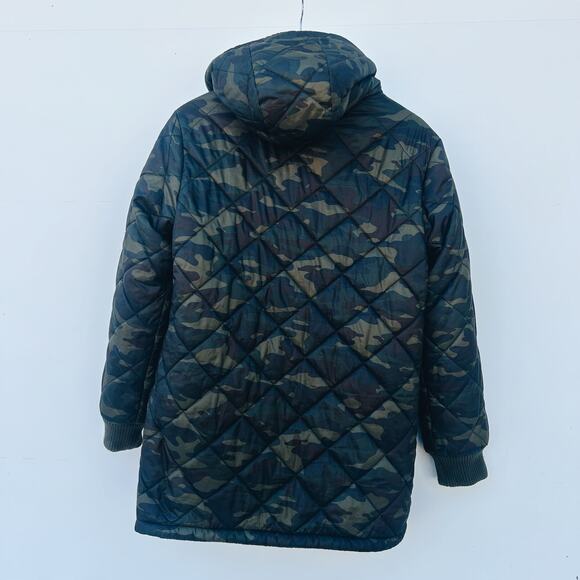 Sanctuary Women’s Reversible Midweight Camo Sherpa Jacket Full Zip XS Small - Picture 3 of 12